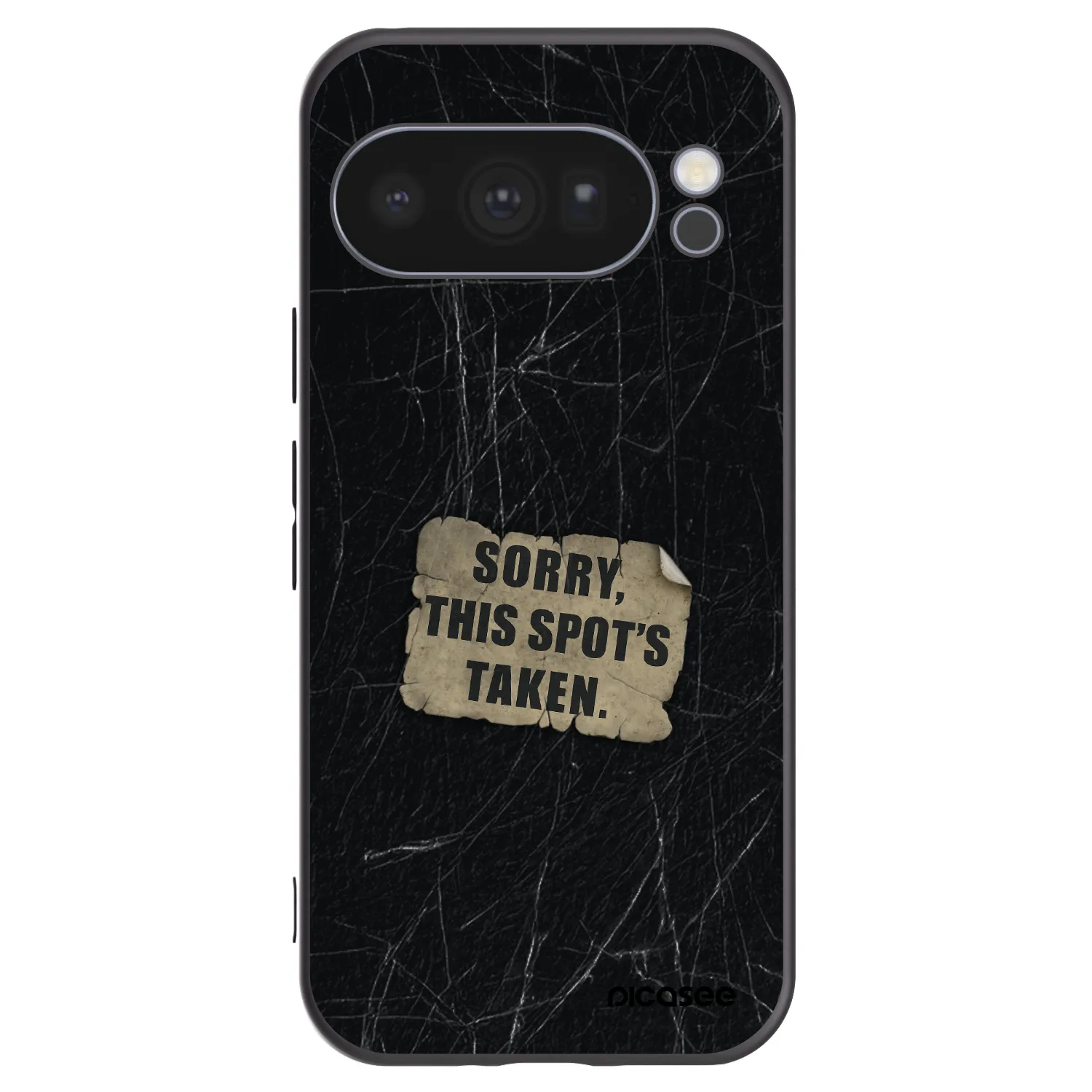 Picasee silikónový čierny obal pre Google Pixel 10 Pro - SORRY