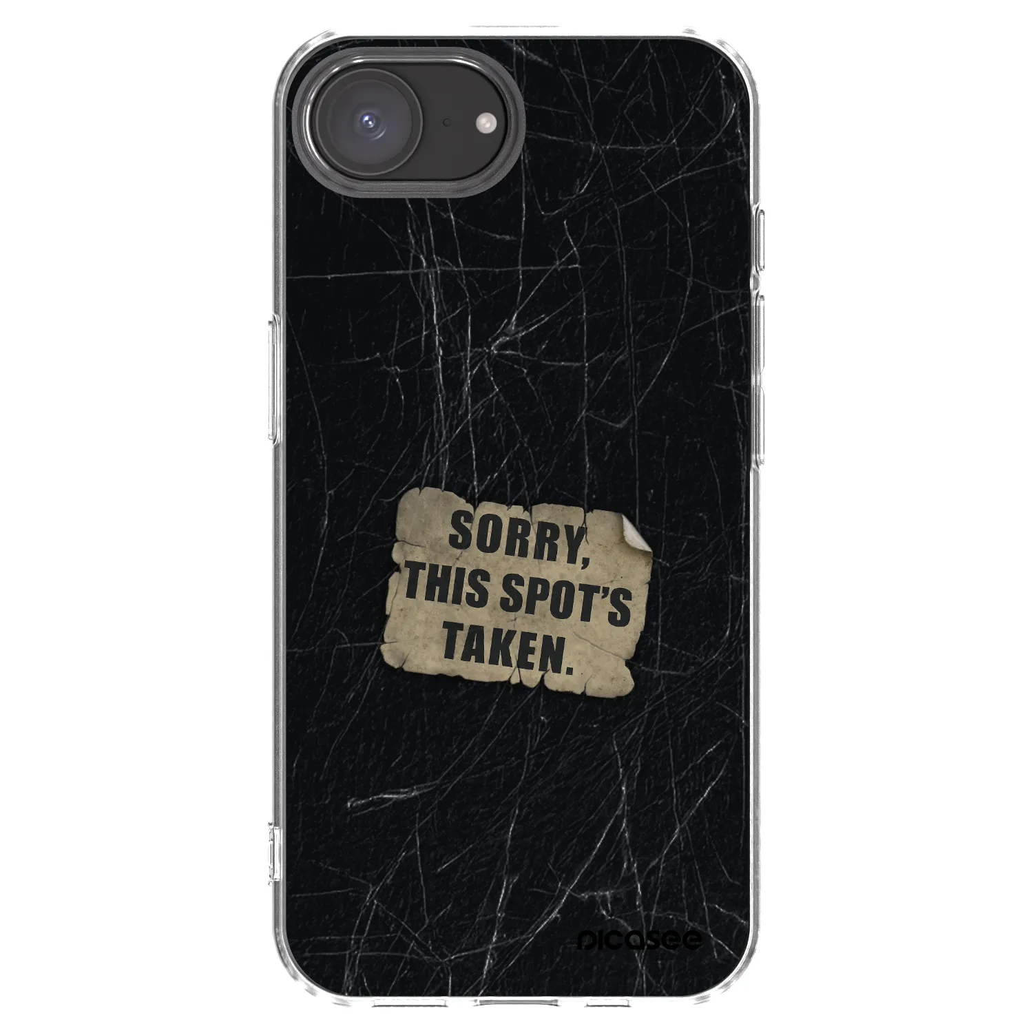 Picasee silikónový prehľadný obal pre Apple iPhone 17e - SORRY