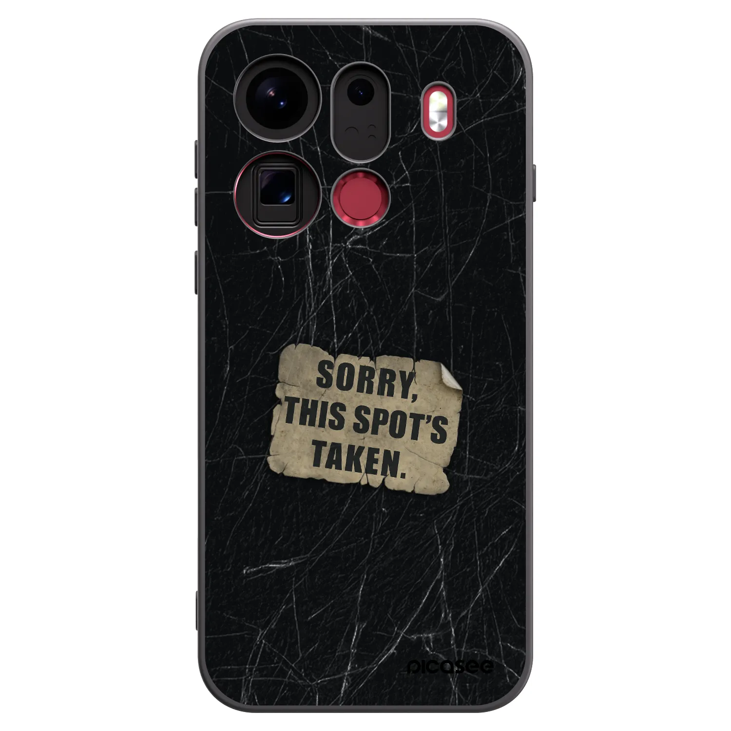 Picasee silikónový čierny obal pre OPPO Find X9 Pro - SORRY
