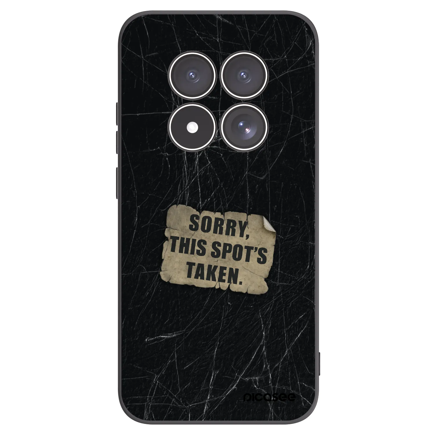 Picasee silikónový čierny obal pre Xiaomi Redmi Note 15 Pro 5G - SORRY