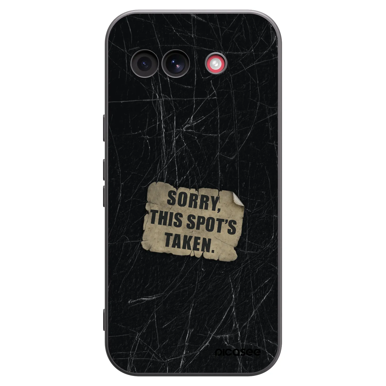 Picasee silikónový čierny obal pre Google Pixel 10a - SORRY