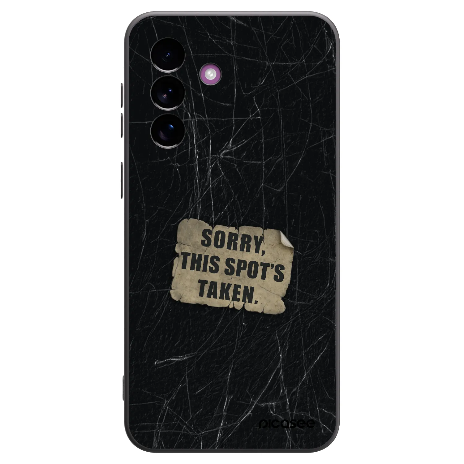 Picasee silikónový čierny obal pre Samsung Galaxy A37 - SORRY