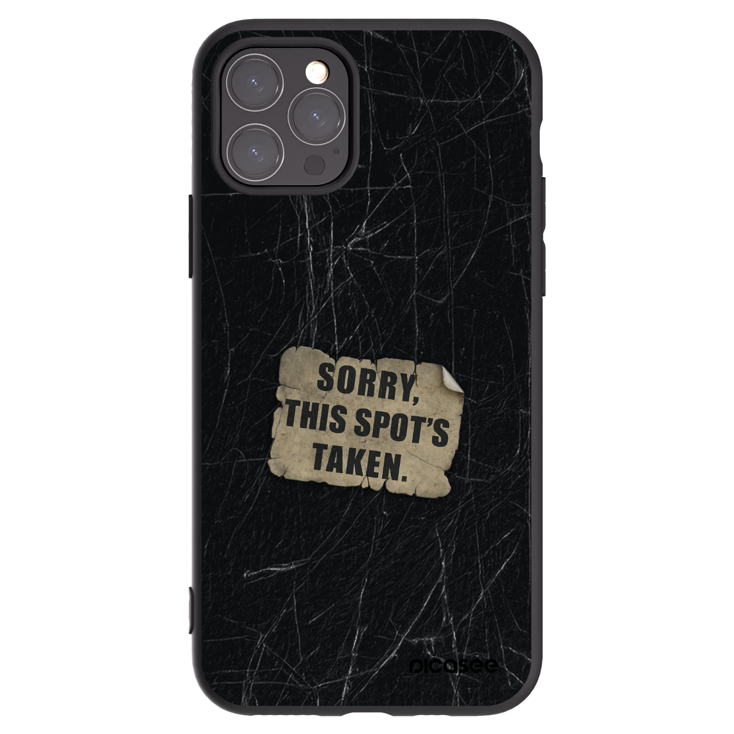 Picasee silikónový čierny obal pre Apple iPhone 11 Pro - SORRY