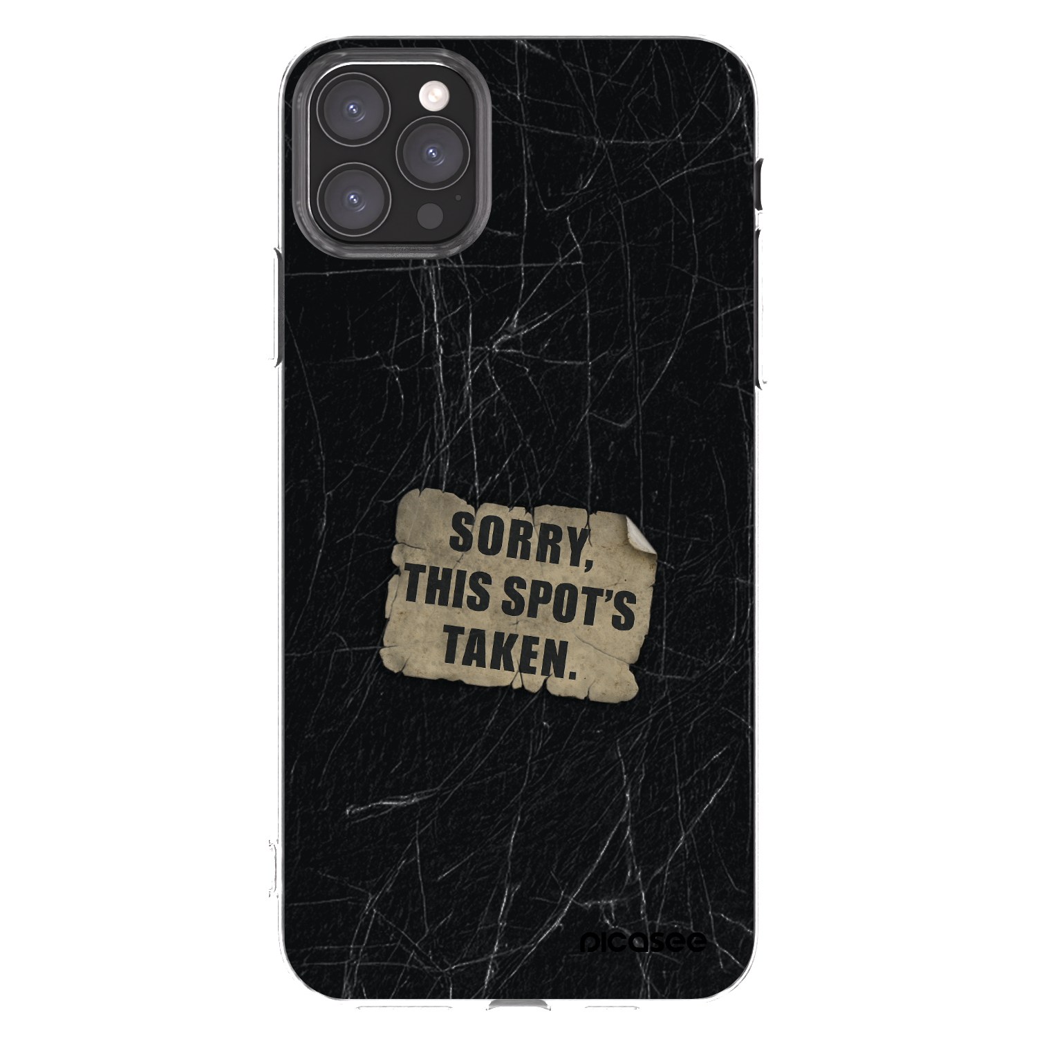 Picasee silikónový prehľadný obal pre Apple iPhone 11 Pro Max - SORRY