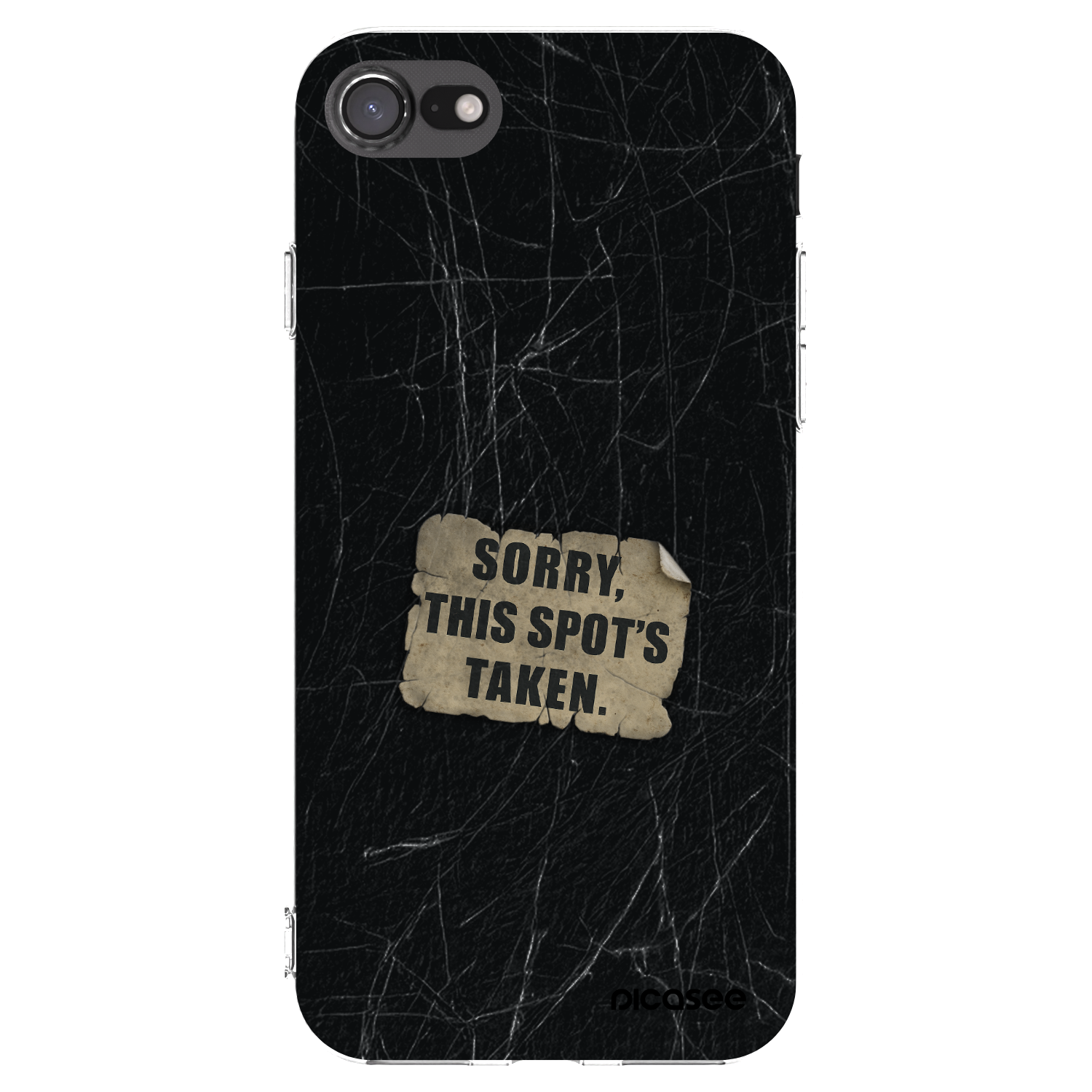 Picasee silikónový prehľadný obal pre Apple iPhone 8 - SORRY