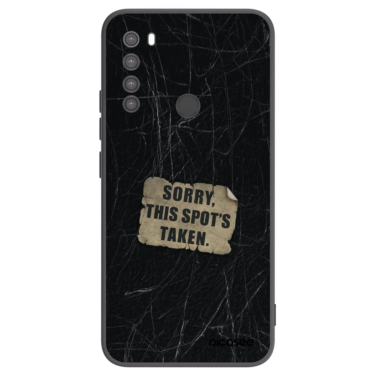 Picasee silikónový čierny obal pre Xiaomi Redmi Note 8 - SORRY