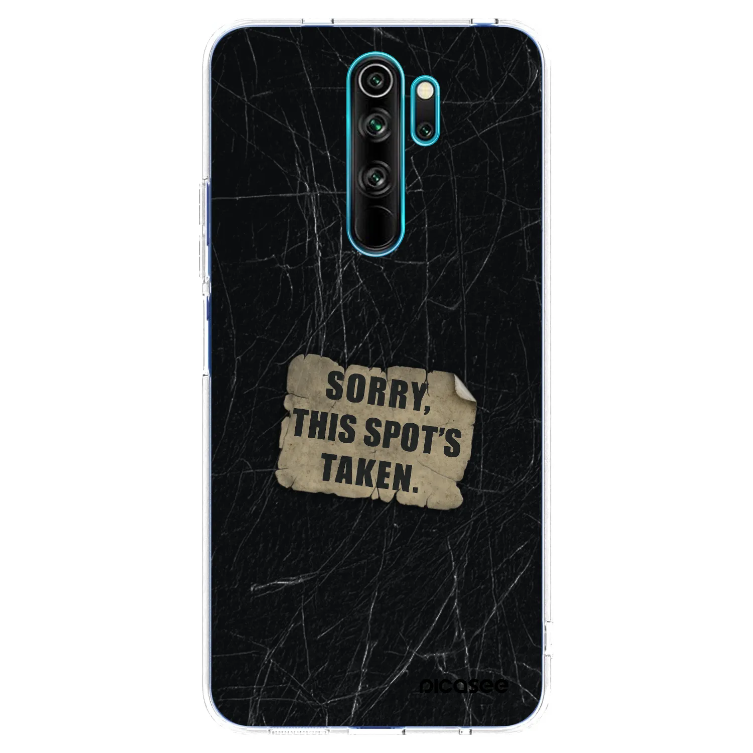 Picasee silikónový prehľadný obal pre Xiaomi Redmi Note 8 Pro - SORRY
