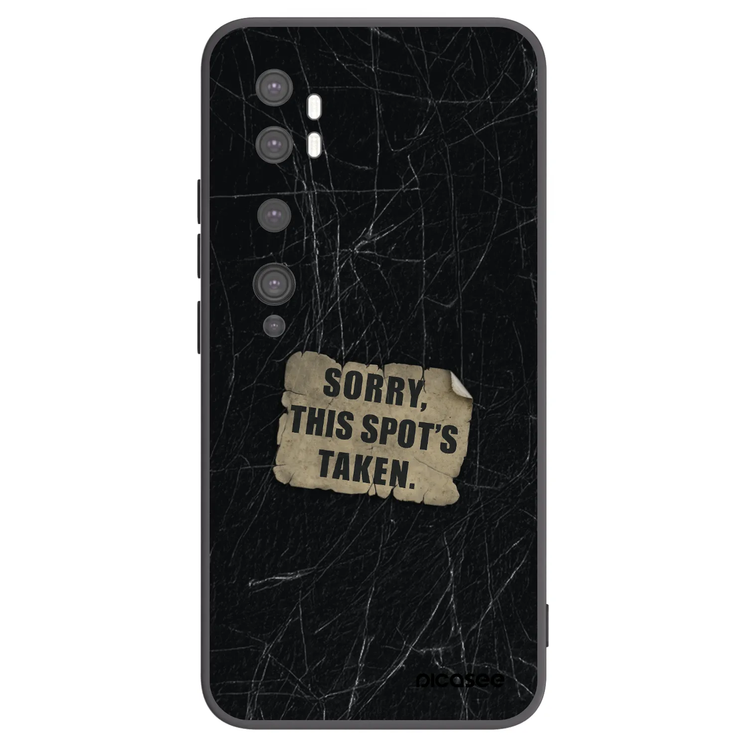 Picasee silikónový čierny obal pre Xiaomi Mi Note 10 (Pro) - SORRY