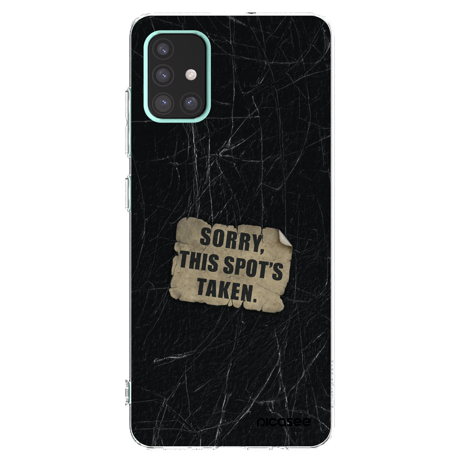 Picasee silikónový prehľadný obal pre Samsung Galaxy A51 A515F - SORRY