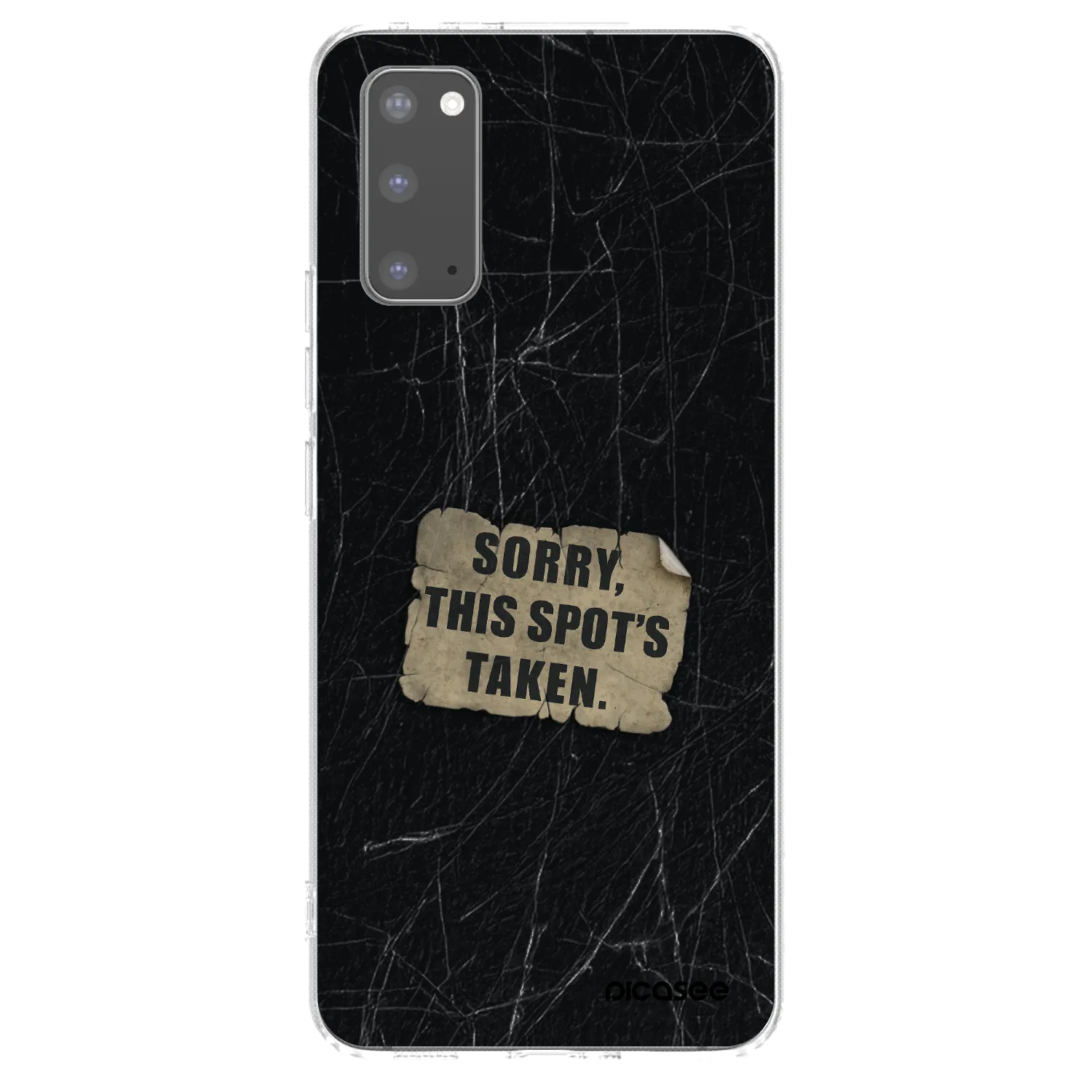 Picasee silikónový prehľadný obal pre Samsung Galaxy S20 G980F - SORRY