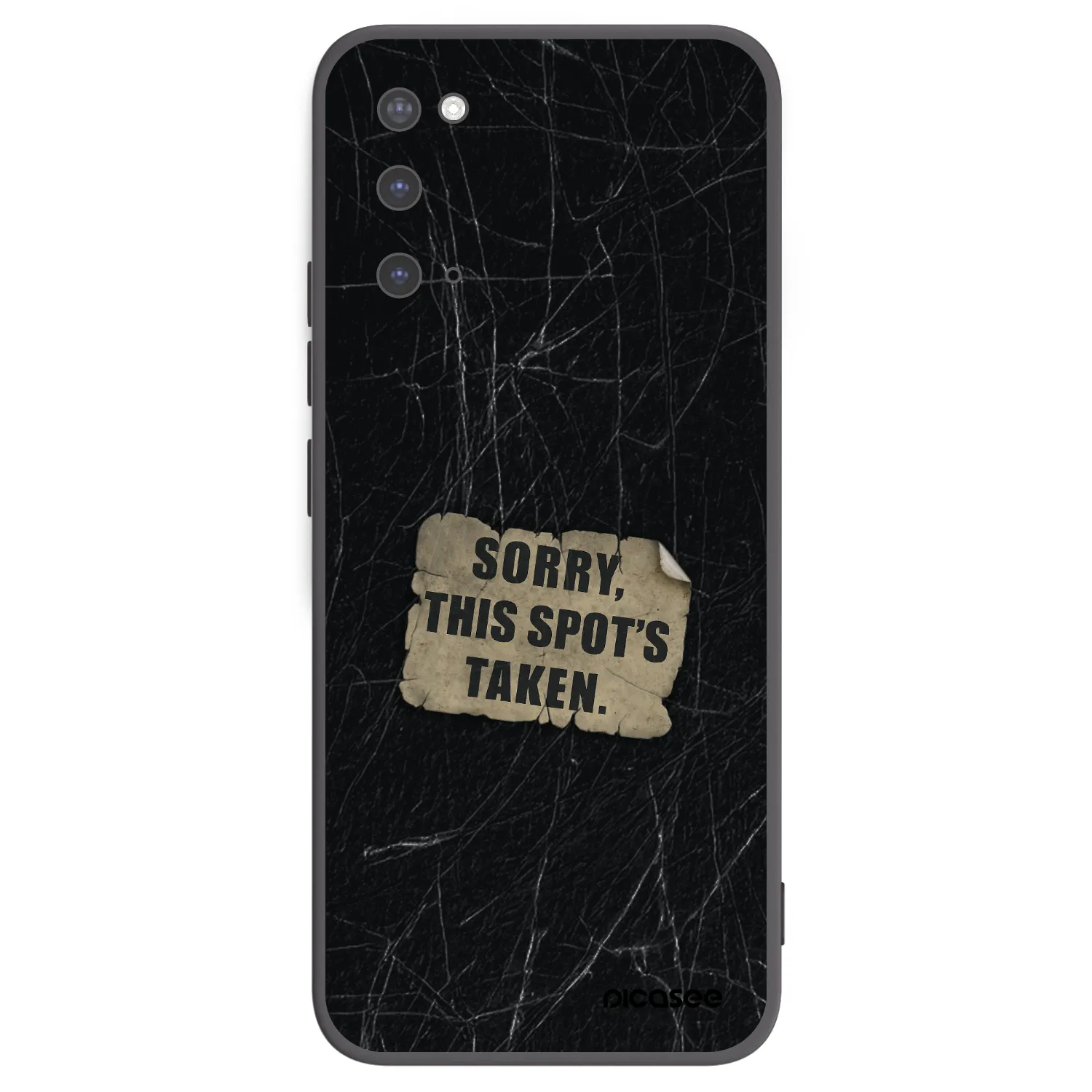 Picasee silikónový čierny obal pre Samsung Galaxy S20 G980F - SORRY