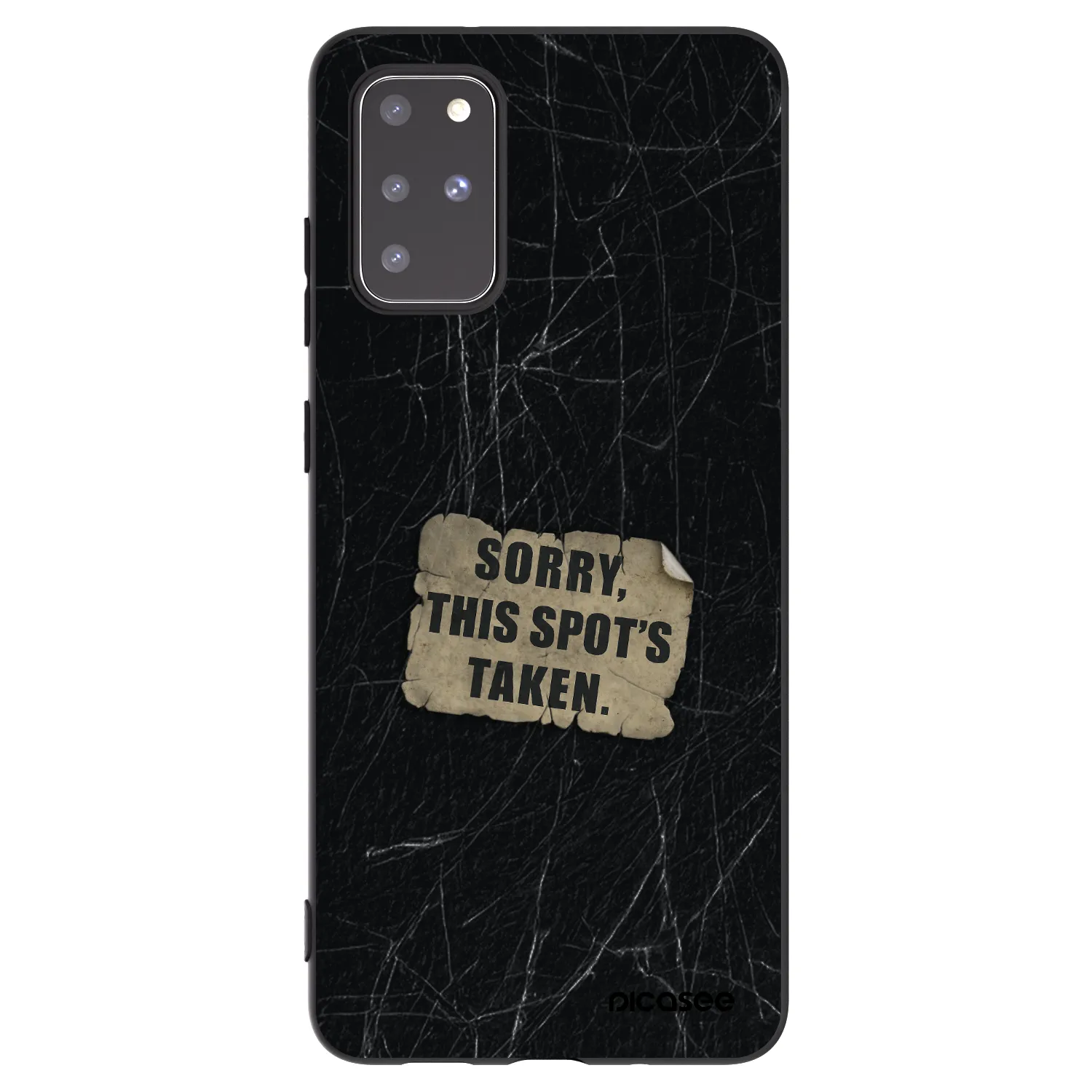 Picasee silikónový čierny obal pre Samsung Galaxy S20+ G985F - SORRY