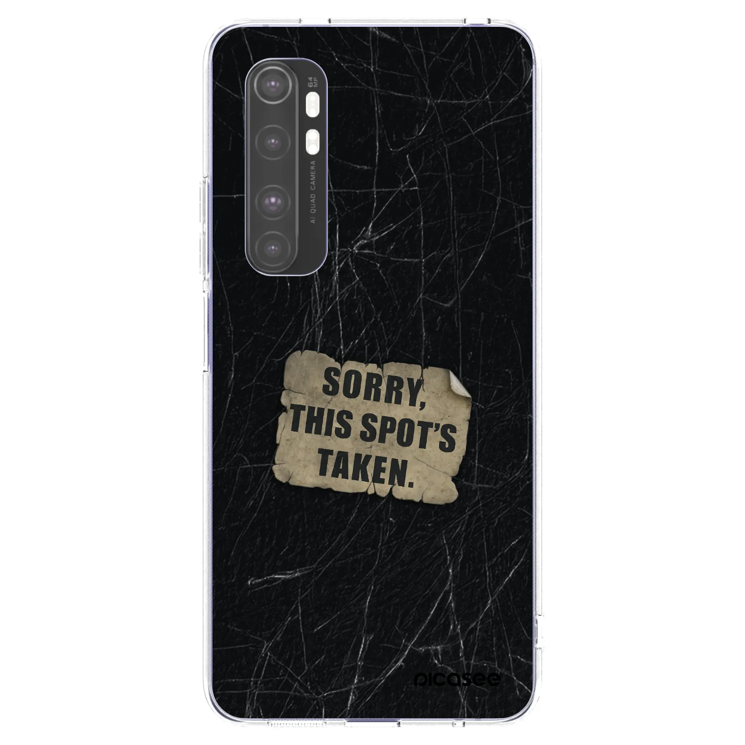 Picasee silikónový prehľadný obal pre Xiaomi Mi Note 10 Lite - SORRY