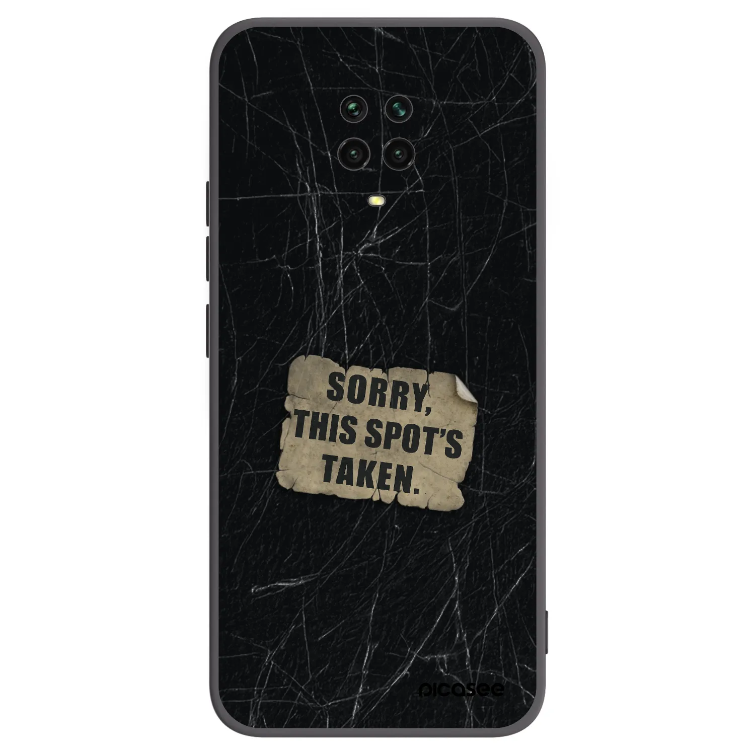 Picasee silikónový čierny obal pre Xiaomi Redmi Note 9S - SORRY