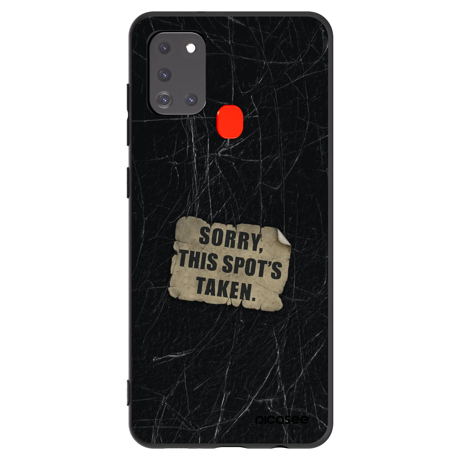 Picasee silikónový čierny obal pre Samsung Galaxy A21s - SORRY