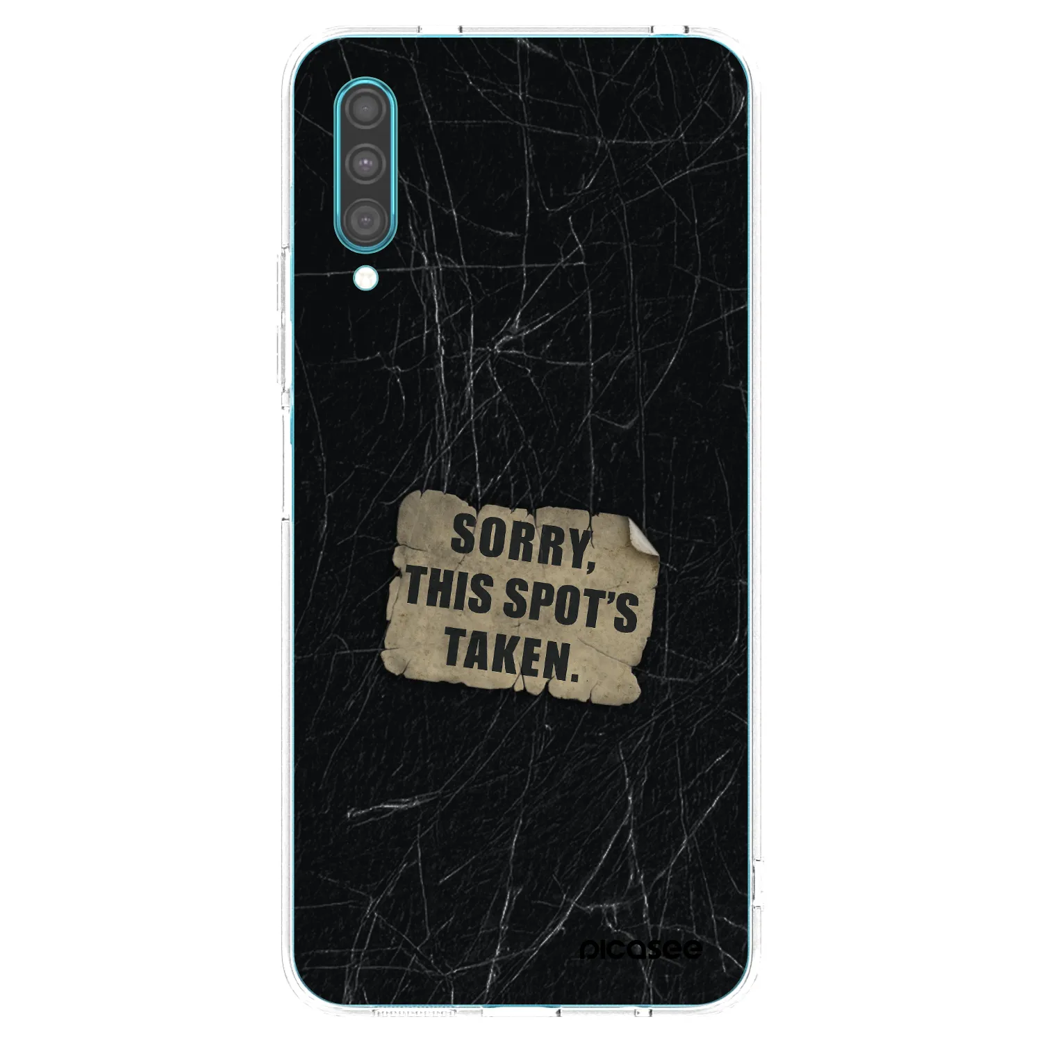 Picasee silikónový prehľadný obal pre Samsung Galaxy A30s A307F - SORRY