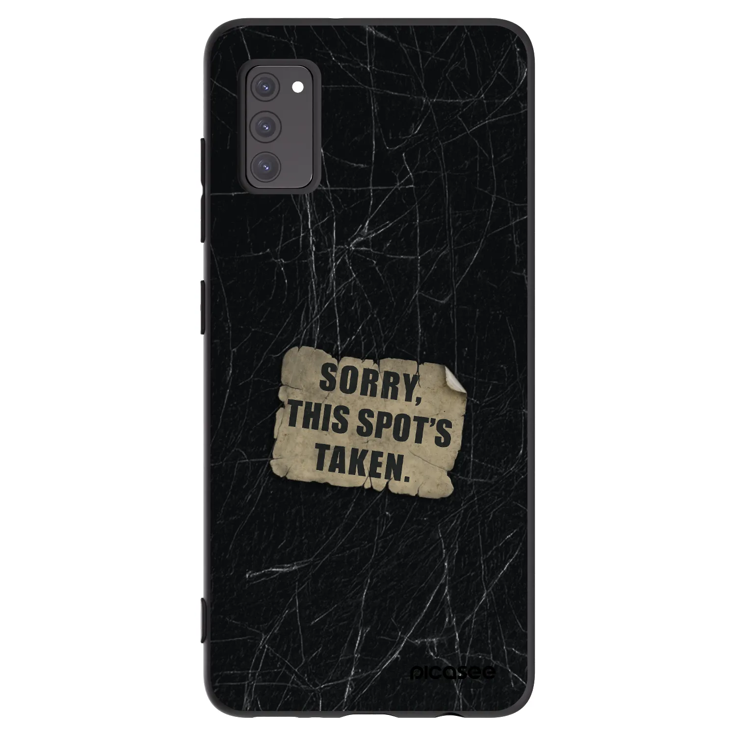 Picasee silikónový čierny obal pre Samsung Galaxy A41 A415F - SORRY