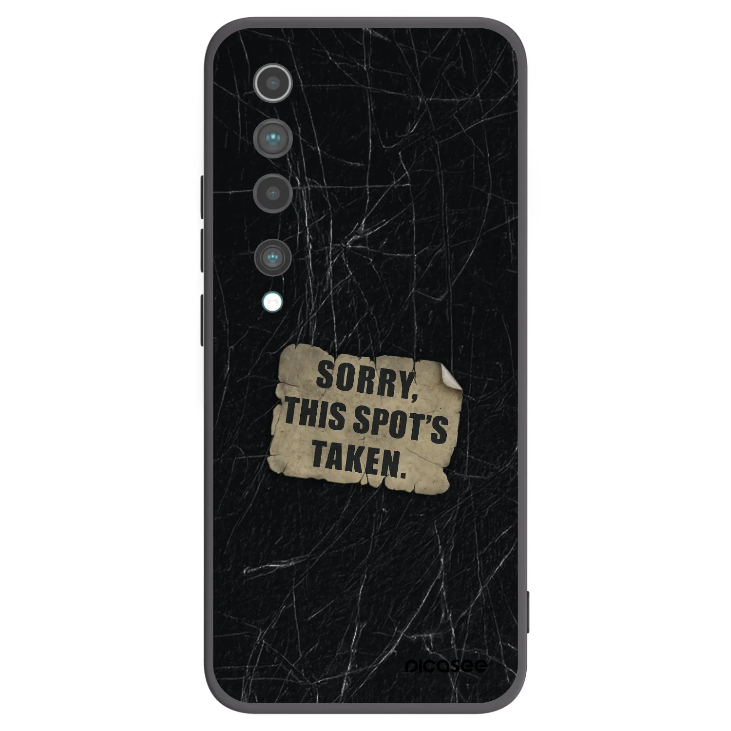 Picasee silikónový čierny obal pre Xiaomi Mi 10 - SORRY