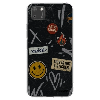 Picasee silikónový prehľadný obal pre Huawei Y5P - STICKERS x TAGS