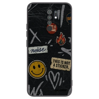 Picasee silikónový čierny obal pre Xiaomi Redmi 9 - STICKERS x TAGS