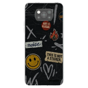 Picasee silikónový čierny obal pre Xiaomi Poco X3 - STICKERS x TAGS
