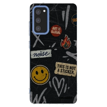 Picasee silikónový prehľadný obal pre Samsung Galaxy S20 FE - STICKERS x TAGS