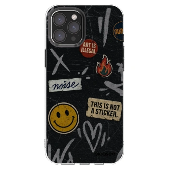 Picasee silikónový prehľadný obal pre Apple iPhone 12 Pro Max - STICKERS x TAGS