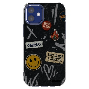 Picasee silikónový prehľadný obal pre Apple iPhone 12 mini - STICKERS x TAGS
