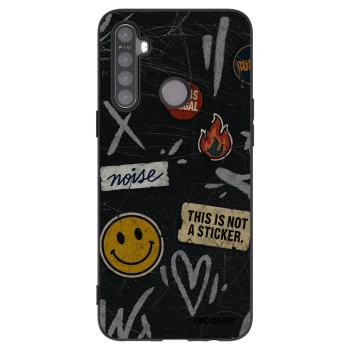 Picasee silikónový čierny obal pre Realme 6i - STICKERS x TAGS