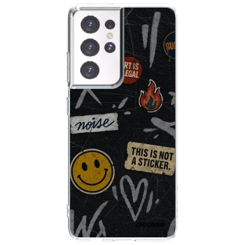 Picasee silikónový prehľadný obal pre Samsung Galaxy S21 Ultra 5G G998B - STICKERS x TAGS
