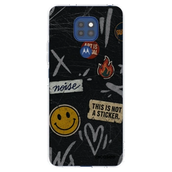 Picasee silikónový prehľadný obal pre Motorola Moto G9 Play - STICKERS x TAGS