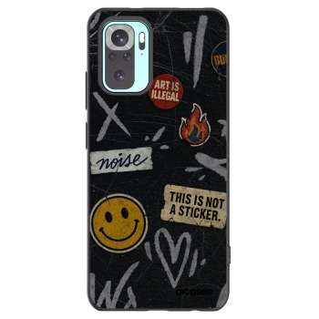 Picasee silikónový čierny obal pre Xiaomi Redmi Note 10 Pro - STICKERS x TAGS