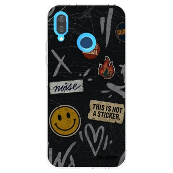 Picasee silikónový prehľadný obal pre Huawei P20 Lite - STICKERS x TAGS