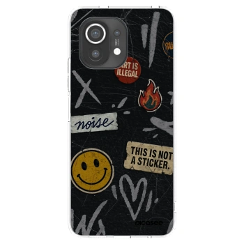 Picasee silikónový prehľadný obal pre Xiaomi Mi 11 - STICKERS x TAGS