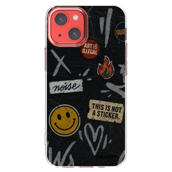 Picasee silikónový prehľadný obal pre Apple iPhone 13 mini - STICKERS x TAGS