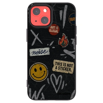 Picasee silikónový čierny obal pre Apple iPhone 13 mini - STICKERS x TAGS