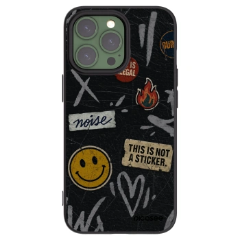 Picasee silikónový čierny obal pre Apple iPhone 13 Pro - STICKERS x TAGS