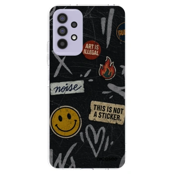 Picasee silikónový prehľadný obal pre Samsung Galaxy A32 4G SM-A325F - STICKERS x TAGS