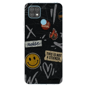 Picasee silikónový prehľadný obal pre Realme C21 - STICKERS x TAGS
