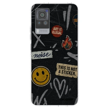 Picasee silikónový prehľadný obal pre Vivo X60 Pro 5G - STICKERS x TAGS