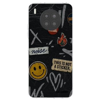 Picasee silikónový prehľadný obal pre Huawei Nova 8i - STICKERS x TAGS