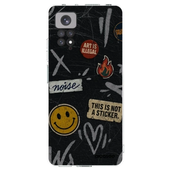 Picasee silikónový prehľadný obal pre Xiaomi Redmi Note 11 - STICKERS x TAGS