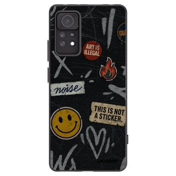Picasee silikónový čierny obal pre Xiaomi Redmi Note 11 Pro 5G - STICKERS x TAGS
