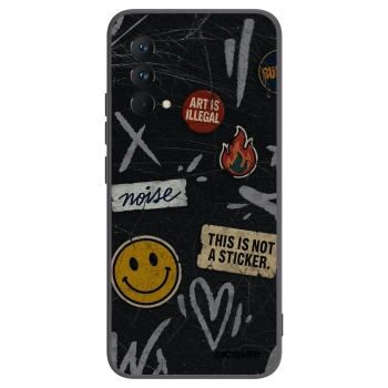 Picasee silikónový čierny obal pre Realme GT Master Edition 5G - STICKERS x TAGS