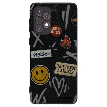 Picasee silikónový čierny obal pre Samsung Galaxy A33 5G A336 - STICKERS x TAGS