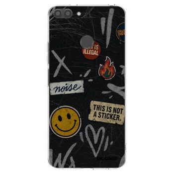 Picasee silikónový prehľadný obal pre Huawei P Smart - STICKERS x TAGS