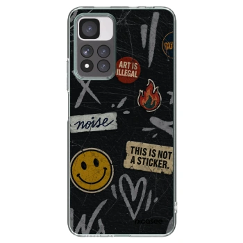 Picasee silikónový prehľadný obal pre Xiaomi Redmi Note 11 Pro+ 5G - STICKERS x TAGS