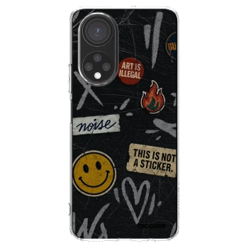 Picasee silikónový prehľadný obal pre Honor X7 - STICKERS x TAGS