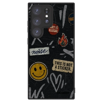 Picasee ULTIMATE CASE pro Samsung Galaxy S23 Ultra 5G - STICKERS x TAGS