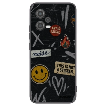 Picasee silikónový čierny obal pre Xiaomi Poco X5 - STICKERS x TAGS